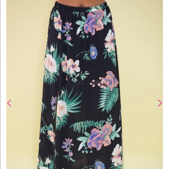 Floral Maxi Skirt - Picture 1 of 1